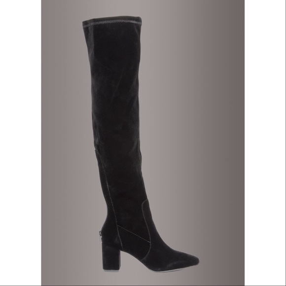 At Ease Lush Velvet Over The Knee Boot - Picture 5 of 5